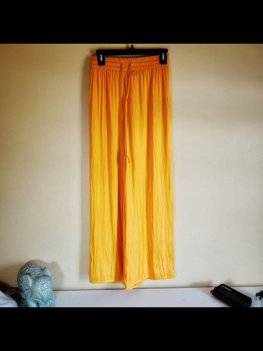 cupcakes & cashmere Mustard Yellow Wide Leg Pants